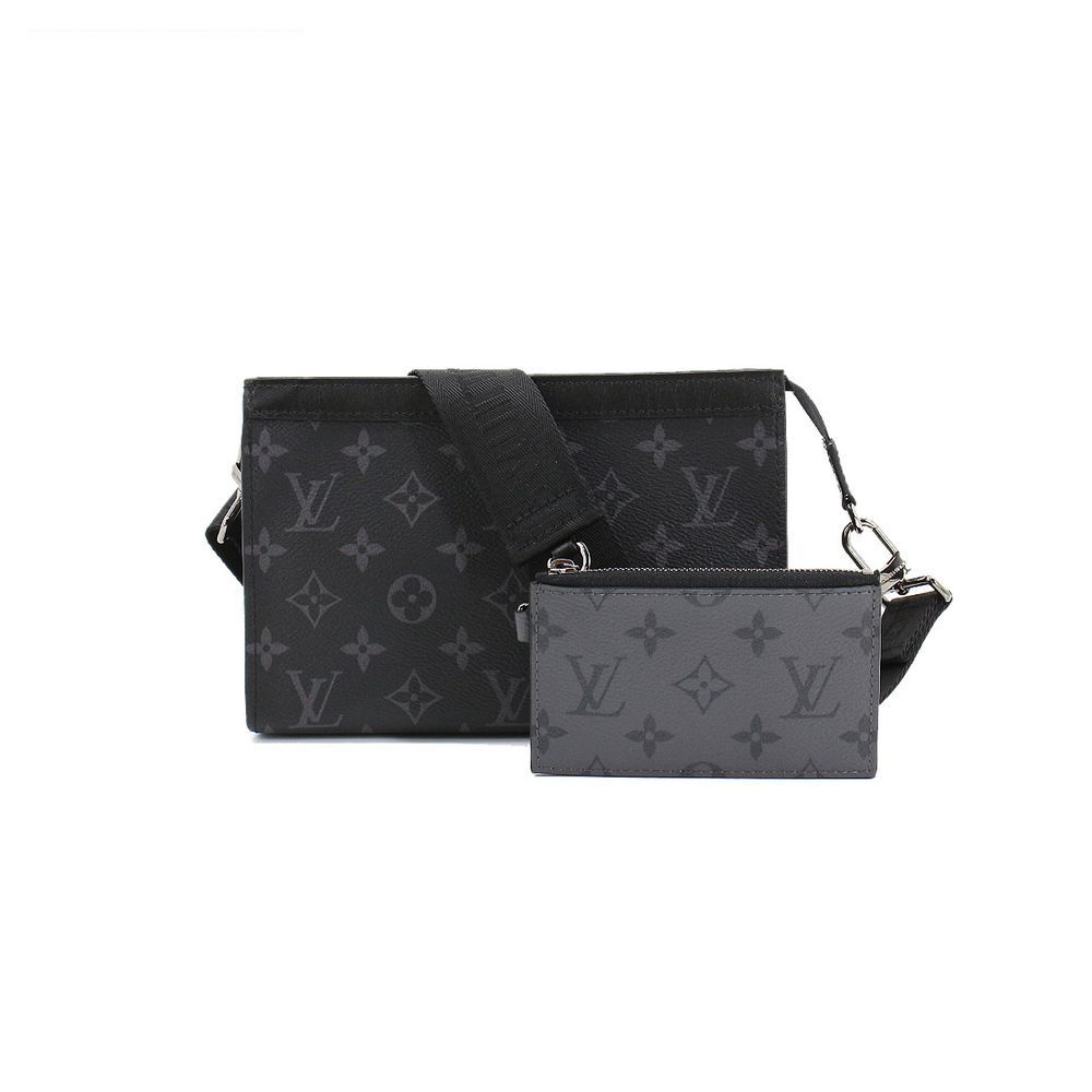Louis Vuitton Monogram Eclipse Reverse Gaston Wearable Wallet Shoulder Bag
